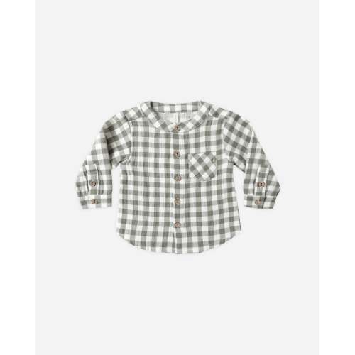 Milo Shirt || Forest Check – Quincy Mae