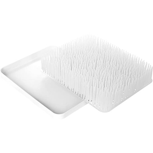 Boon Lawn Countertop Baby Bottle Drying Rack - White - Bottle Rack and Organizer - Baby Feeding Essentials - 13.5 x 11 x 2.5 - 1 Count