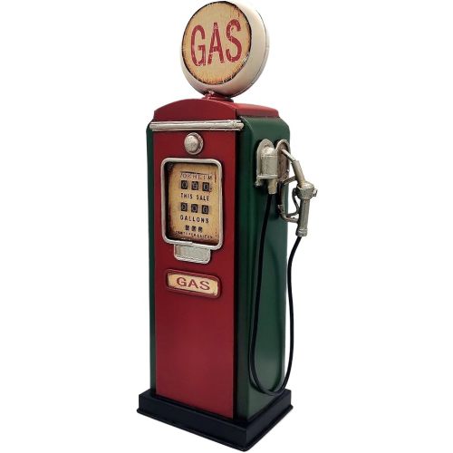Coin Bank Vintage Fuel Pump Gas Model Pump Petrol Station Piggy Bank Gasoline Money Bank Saving Bank Home Desktop Decoration 12.9'' High…