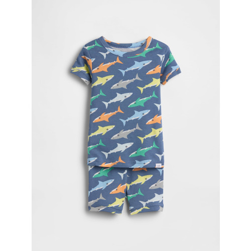 Baby & Toddler Organic Brushed Cotton Beach Dogs PJ Short Set