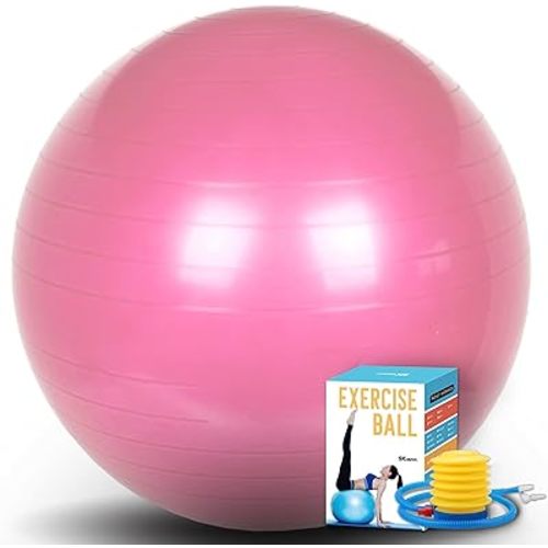SK Depot™ Exercise Ball 33-85cm Extra Thick Yoga Ball Chair, Slow Deflate Fitness Ball Stability Ball for Improved Posture, Balance, Yoga, Pilates, Core, Fitness Exercise Training Balance Yoga Class Core Office & Home & Gym Ball
