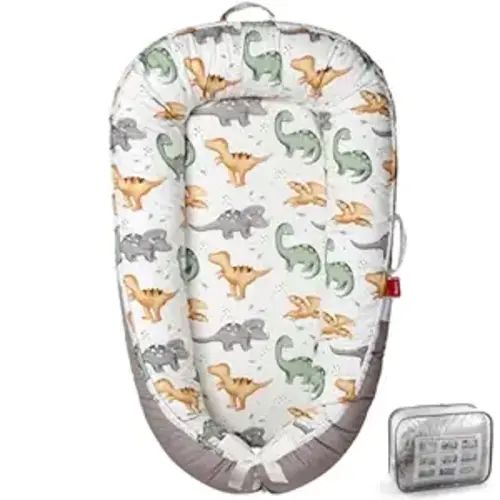 BUTOA Baby Lounger - Breathable & Soft Baby Nest, Portable and Lightweight Tummy Time Lounger for Home and Travel, Ideal Newborn Babies Essentials Baby Shower Gifts