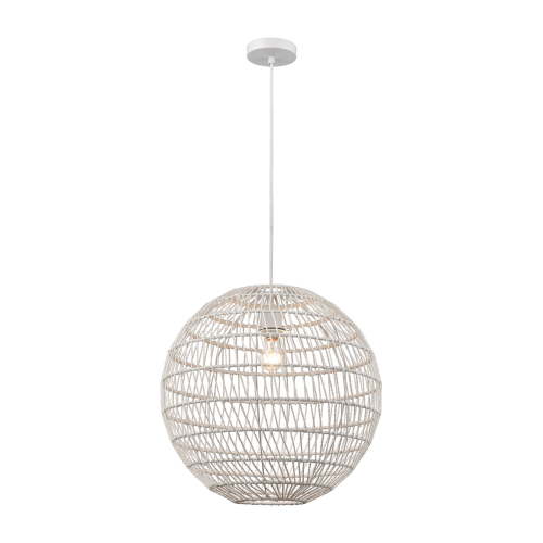 Elk Home 19-Inch Wide Simoom Pendant, Modern/Contemporary, White