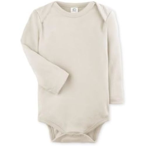 Colored Organics Unisex Baby Organic Cotton Long Sleeve Bodysuit