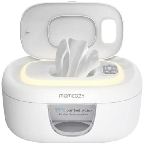 Momcozy Baby Wipe Warmer, Innovative Spring Design,Large Capacity Dispenser