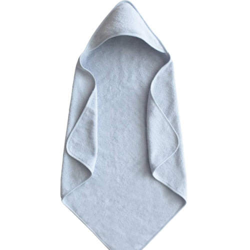 mushie Baby Hooded Towel | Organic Cotton (Baby Blue)