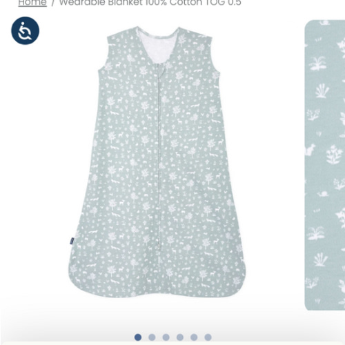 Sage Woodland Cotton Sleep Sack | Small | HALO