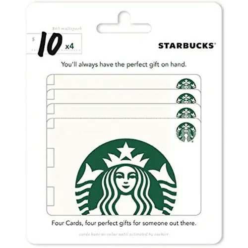 Starbucks $10 Gift Cards (4-Pack)