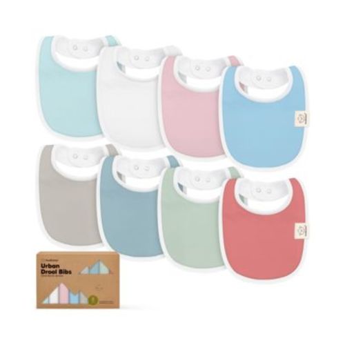 8pk Baby Bibs for Boy, Baby Drool Bib for Baby Boys and Girls, Infant Teething Bibs