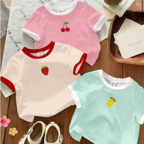 3pcs/Set Summer Clothing Surprise Box [Random 3pcs, 1pc Sent] Girls Casual Round Neck Short Sleeve T-Shirt, Cute Bow, Dopamine Flower, Striped Print, | SHEIN USA