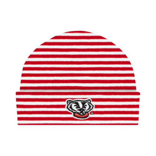 Wisconsin Badgers Striped Knit Cap | College Baby