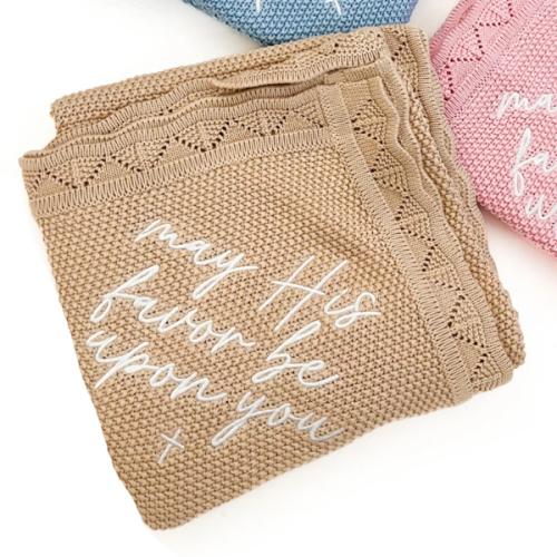 May His Favor Knit Blanket – OUR HOUSE ABOVE