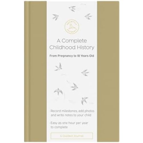 A Complete Childhood History: From Pregnancy to 18 Years Old (Sage Green, Linen) | Baby Book and Pregnancy Journal | Baby Memory Book