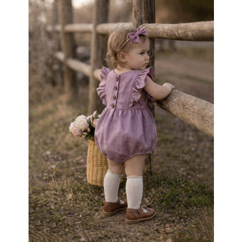 Gabriella Sleeveless Romper 3pc Set – Olive and Cradle