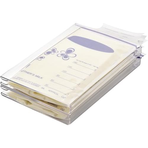Freeze Flat Breast Milk Storage Bag |Breastmilk Freezer Flattener Kit Make Mother's Milk Bags Organizer Even to Save Refrigerator Space | Fit 3 4 5 6oz, 2-Pack
