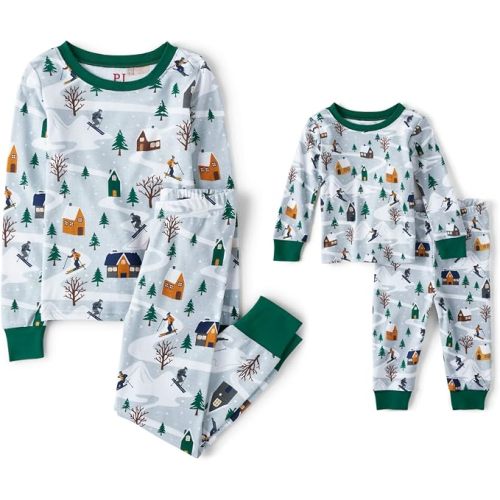 (0-3) The Children's Place Family Matching Christmas Pajama Sets, Cotton