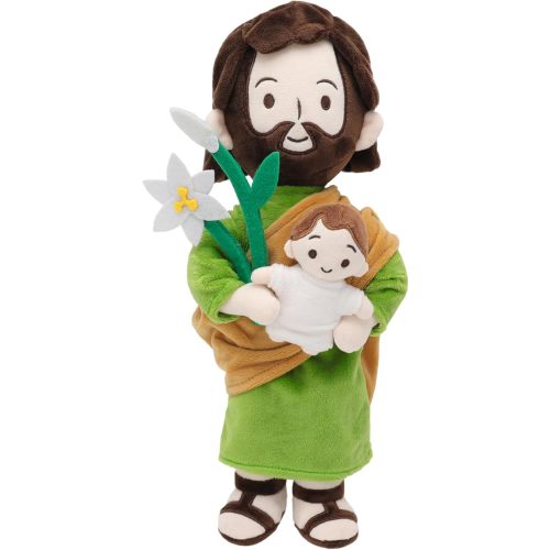 St. Joseph Plush Jesus Plush Jesus Stuffed Doll Christian Toy for Kids Easter Gifts Decoration