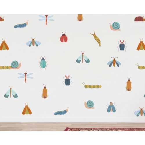 Insect Wall Decals – Bug-Themed Nursery Wall Stickers, Removable Kids Room Decor