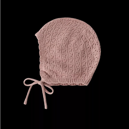COTTON SILK KNIT BONNET