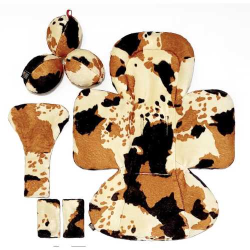 HandMade Mamaroo Rockaroo 4mom Insert Cover for Newborn Infant Swing Replacement Toy Balls Liner Swing Brown Cow Pony Minky Baby Girl Boy