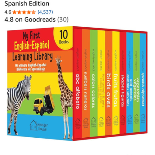 My First English - Español Learning Library (Mi Primera English - Español Learning Library): Boxset of 10 English - Spanish Board Books (Spanish Edition)
