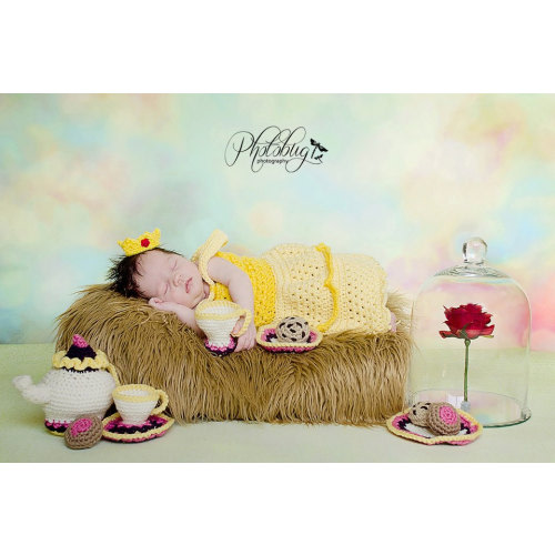 crochet Disney's Belle from 'Beauty and the Beast' inspired outfit