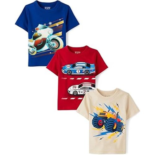 The Children's Place Baby Boys' Graphic T-Shirts (3-Pack)