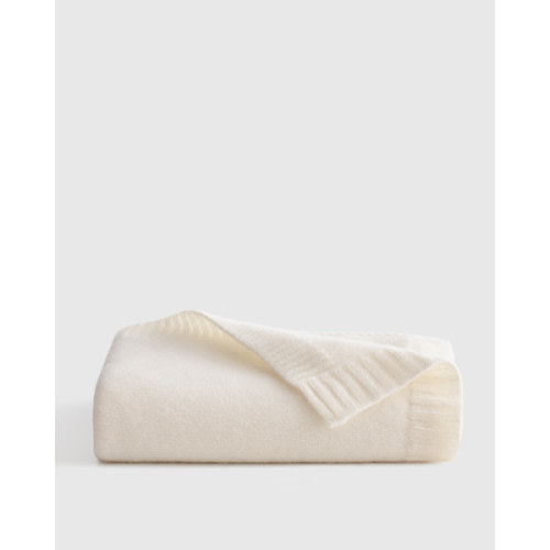 Luxe Knit Cashmere Baby Blanket in Minimal Pink