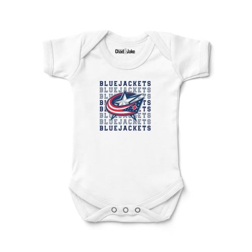 Columbus Blue Jackets Chad & Jake Newborn & Infant Retro Bodysuit - White