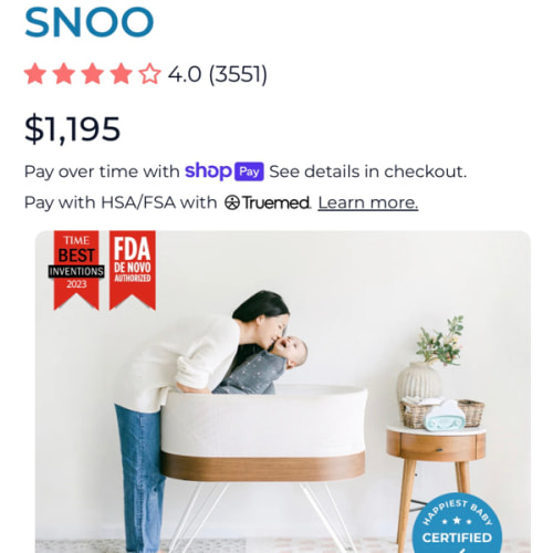 Cash Fund for SNOO Smart Sleeper