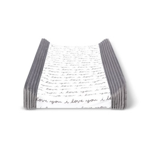 Changing Pad Cover I Love You - Cloud Island™ Gray/White