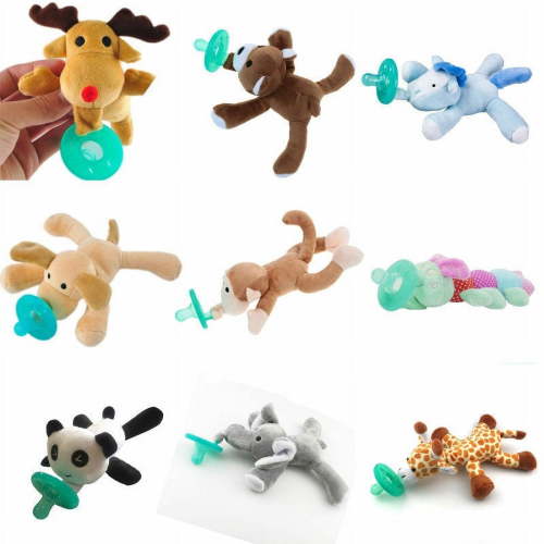 Pudcoco Toddler Infant Baby Soothie Boy Girl Kids Silicone Pacifiers Cuddly Plush Animal