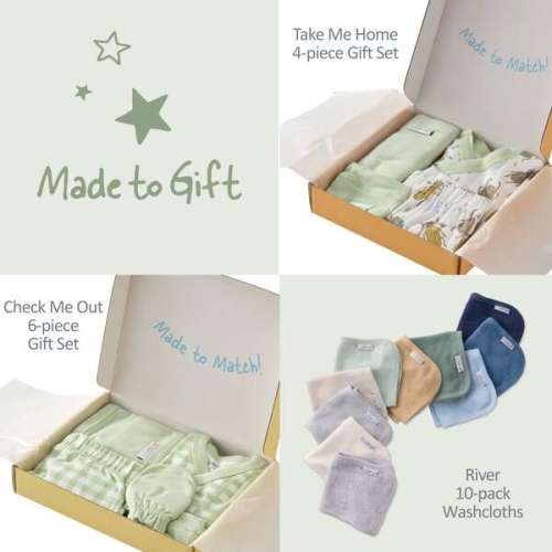 WELCOME HOME BABY 14-Piece Gift Set, Sage Twinkle - butterblu | Maisonette