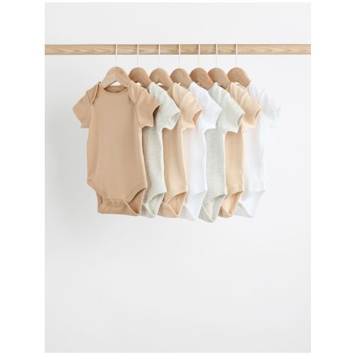 Neutral 7 Pack Baby Bodies 5 Pack