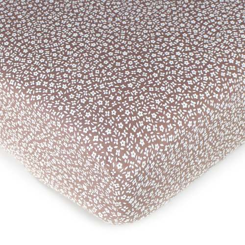 Almond Floral | Organic Muslin Crib Sheet – L'ovedbaby