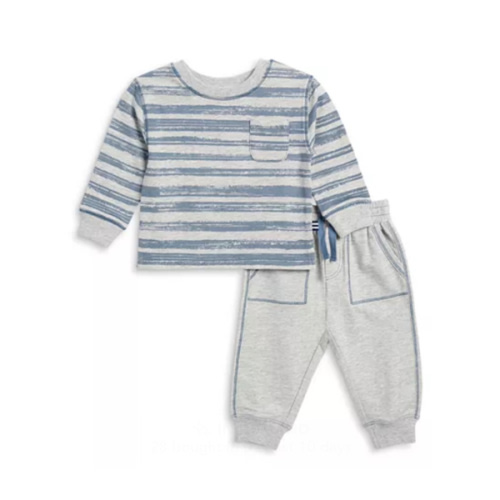 Boys' Sky High Striped Pullover Top & Pants Set - Baby