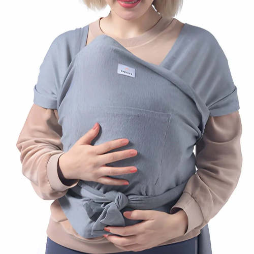 Momcozy Adjustable Baby Wrap Carrier - Grey