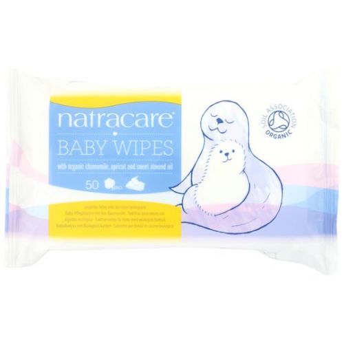 Baby Wipes, Cotton, Organic, 50 ct