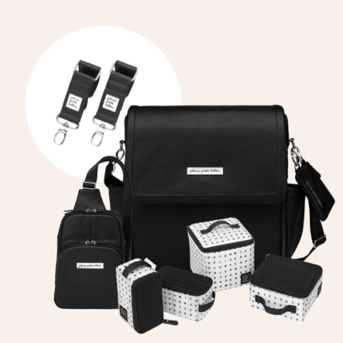 Boxy Backpack in Ebony & Accessory Bundle