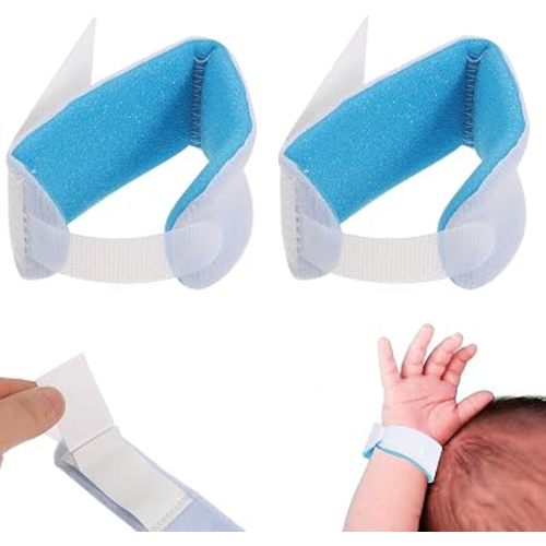 Tofficu 2Pcs Baby Id Wristband Comfortable Efficient Identification Bands for Newborns Hospital Use Soft Foam Infant Patient Id Bracelets