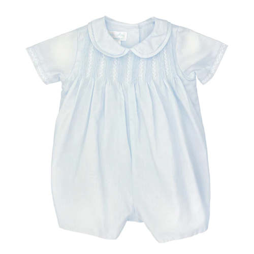 Petit Ami Tucks/Feather Stitch Romper