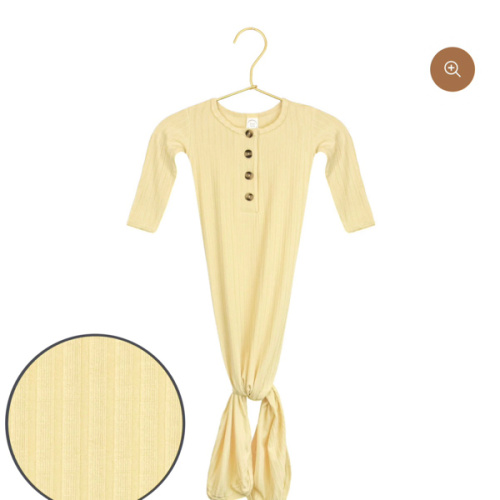 Birdie Ribbed Knotted Gown