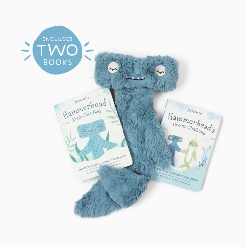 Slumberkins, Inc. Plush Snuggler & Book Bundle - Hammerhead's Conflict Resolution