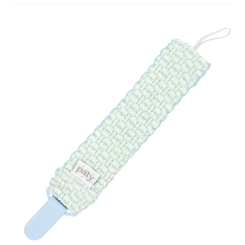 Paty Knit Solid Color Pacifier Clip