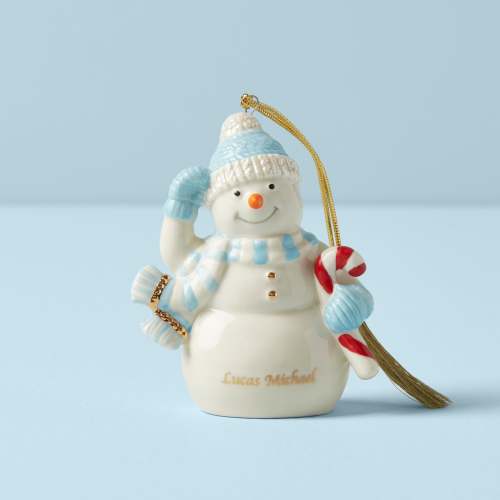 Personalized Winter Snowman Ornament
