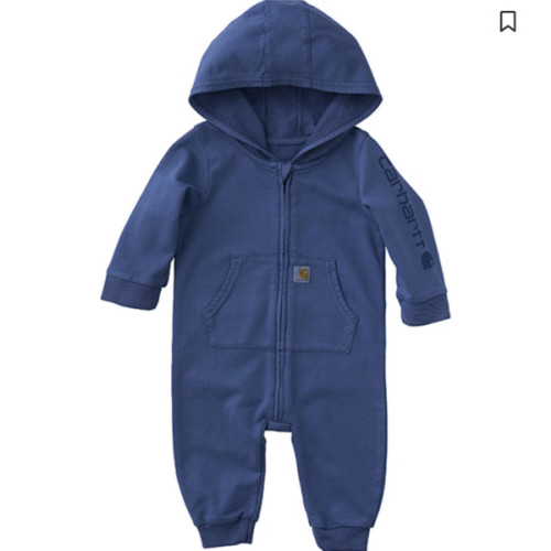 Carhartt Infant Boys' Zip Front Long Sleeve Onesie