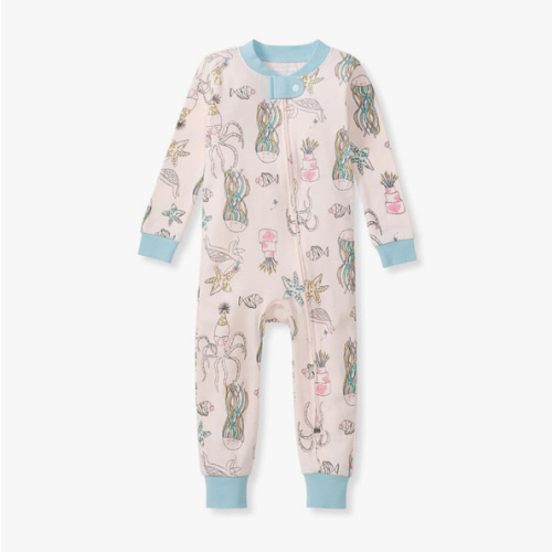 Burt's Bees Baby baby-girls Sleepers, 100% Organic Cotton, One-piece Zip Up Footless Jumpsuit, Snug Fit Pajamas