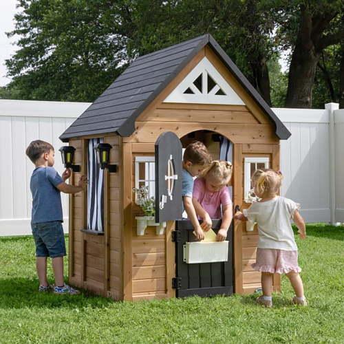 Backyard Discovery Mystic Cedar Wooden Kids Playhouse