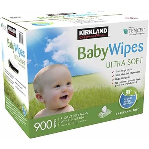 Kirkland Signature Baby Wipes, 1.85 Pound, 100 Wipes