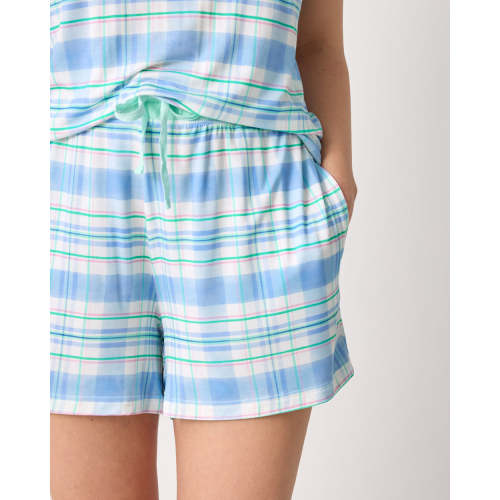 Springtime Plaid Women's Pajama Shorts | Little Sleepies